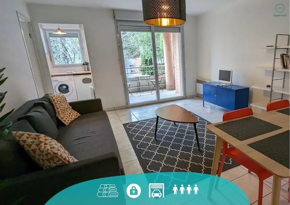 Apartament Ღ Le Beaucaire - 1 A 4 Personnes - Free Parking Tuluza